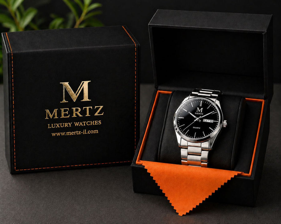 ساعة MERTZ - أسود